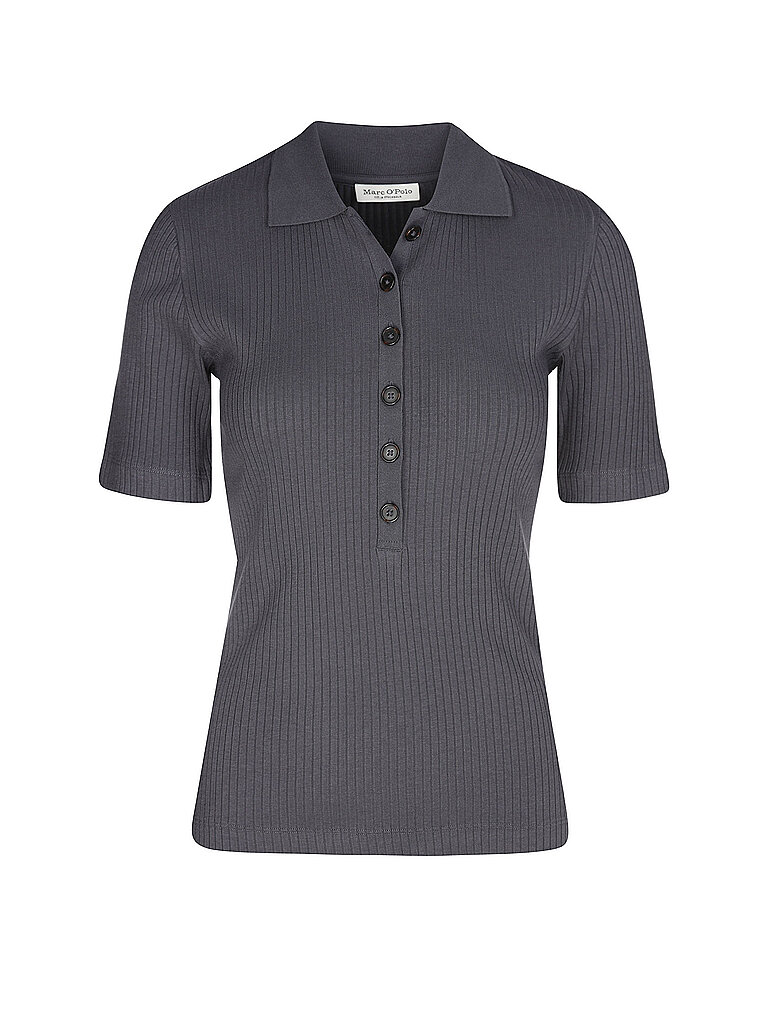 Marc O'Polo Women's Polo Shirt Blue Graphite M 4
